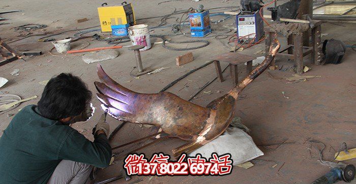 高雅铜雕大雁雕塑