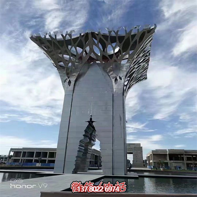 不锈钢大型户外景观雕塑——给你一个完美的广场
