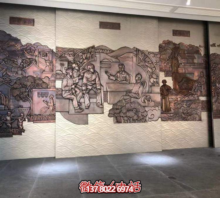 室内博物馆铜雕浮雕壁画雕塑