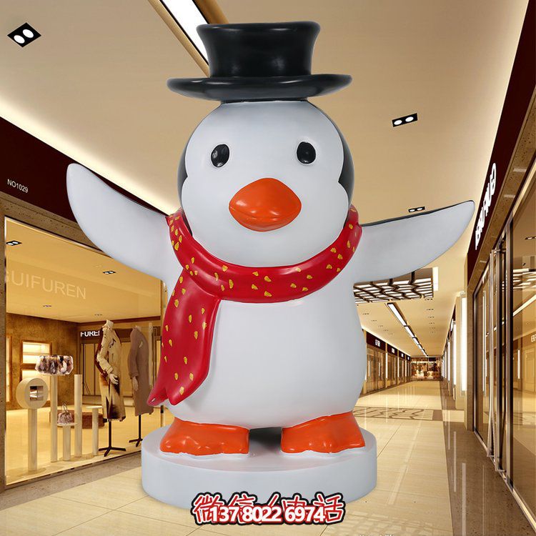 商场游乐场玻璃钢卡通雪人雕塑