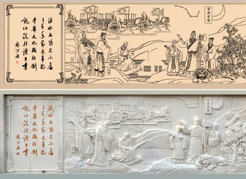 画稿与浮雕对比图-- (10)
